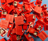 (2PCS) 03480001Z Fuse Holder 3AG Low Profile Red Cap