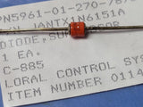 (1 PC) JANTX1N6151A TVS Diode Single Bi-Dir 18.2V 1.5KW 2-Pin Case C