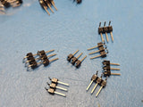 (25PCS) 103329-3 Connector Header 3 Contact 2.54mm Solder RA Thru-Hole