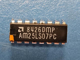 (100PCS) AM25LS07PC POSITIVE EDGE TRIGGERED D FLIP-FLOP, TRUE OUTPUT, PDIP16