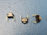 (25PCS) B3F-1022 Switch Tactile N.O. SPST Flat Plunger PC Pins 0.05A 24VDC 1.47N