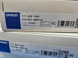 (25PCS) B3F-1022 Switch Tactile N.O. SPST Flat Plunger PC Pins 0.05A 24VDC 1.47N