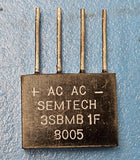 (1PC) 3SBMB1F Semtec Bridge Rectifiers A 1PHFW 3A FAST 100V Through Hole