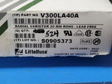(10 PCS) V300LA40A LITTELFUSE VARISTOR 470V 6.5KA DISC 20MM ROHS