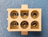 (6PCS) 641970-1 AMP Rectangular Power Connector, 6 Contact, Male