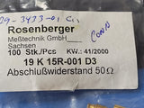 (1 PC) 19K15R-001D3 Rosenberger Terminator Jack SMP 50 Ohms