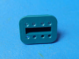 (50 PCS) AW8S AMPHENOL CONN PLUG WEDGE 8POS GREEN ROHS