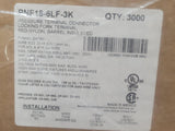 (100 PCS) PNF18-6LF-3K PANDUIT CONN SPADE TERM 18-22AWG #6 RED