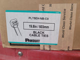 (100 PCS) PLT5EH-NB-C0 PANDUIT CABLE TIE LASH LOCK BLACK 250LB 1.650'