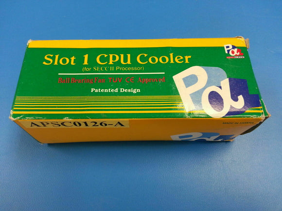 (1) APSC0126-A Slot 1 CPU Cooler Ball Bearing Fan For SECC II Processor