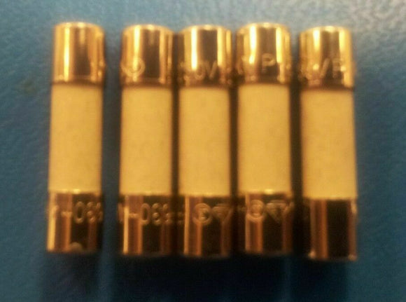 (10 pcs) 0216.630-Littelfuse Cartridge Fuses 250V 630mA/.63A IEC HBC Fast Acting