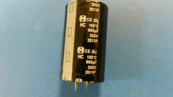 (1pc)Panasonic, EET-HC2V681DA, CapacitorAluminumElectrolytic 680uF,350V,Snap-In