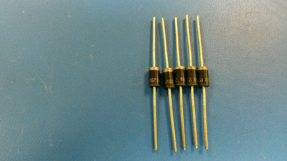 (10 PCS) RGP30G GEN. INST. Diode Switching 400V 3A 2-Pin DO-201AD Bulk