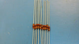 (10 PCS) RC07GF201J ALLEN BRADLEY AXIAL CARBON COMP RESISTORS 200 Ohm 1/4W 5%
