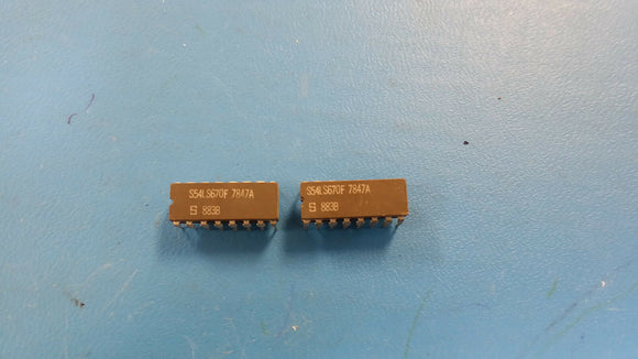 (1 PC) 54LS670F/883B SIGNETICS 4-By-4 Register Files With 3-State Outputs