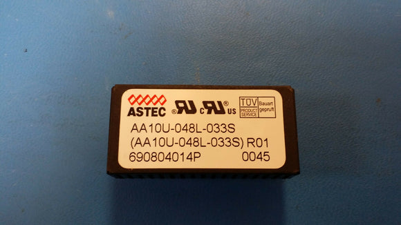 (1 PC) AA10U-048L-033S ASTEC Module DC-DC 1-OUT 3.3V 2.42A 8W
