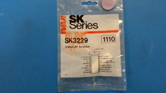 SK3229 (NTE1110 EQUAL) 2-Watt Power Amplifier 16-Pin(16+Tab) PDIP
