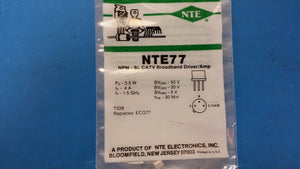 NTE77, ECG77, NPN-Si, CATV Broadband Driver/Amp