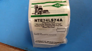 NTE74LS74A, ECG74LS74A, SK74LS74A TTL-Lo Pwr Schottky Dual 'D Type'