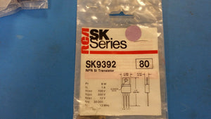 SK9392 RCA (NTE80 EQUAL) SILICON POWER TRANSISTOR NPN 8W 1A 700V