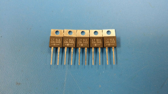 (10 PCS) SBL560 LITEON Diode Schottky 60V 5A 2-Pin(2+Tab) TO-220AC