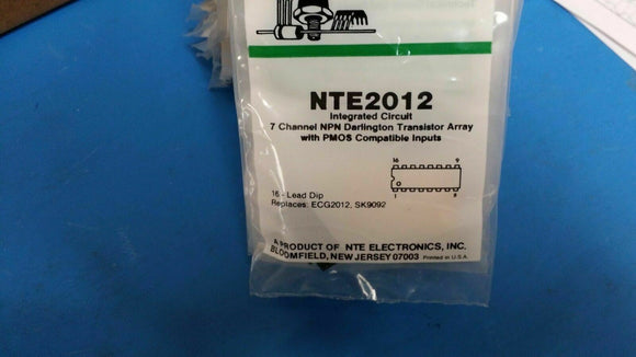 (1 PC) NTE2012, ECG2012, SK29092, IC, 7 Channel NPN Darlington Transistor Array