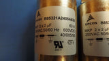 B85321A2405A630 EMI Feedthrough Filters 2 X 2.0uF 63A 600volt