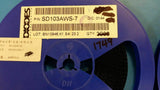 (25 PCS) SD103AWS-7 DIODES INC DIODE SCHOTTKY 40V 350MA SOD323