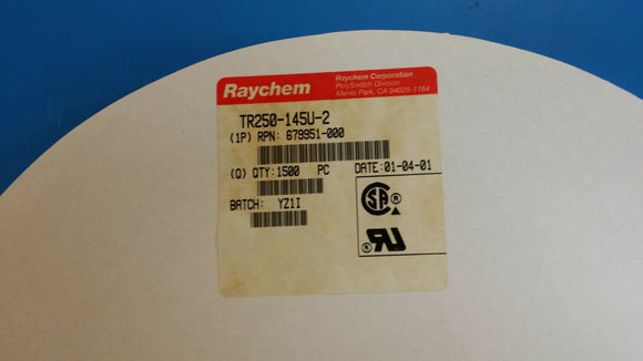 (1500 PCS) TR250-145U PTC Resettable Fuse 0.145A(hold) 0.29A(trip) 60V 3A T&R