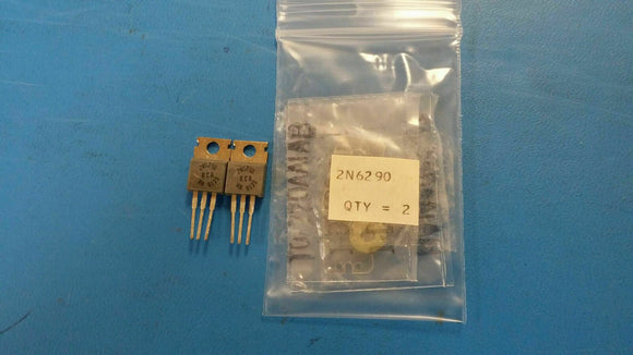 (2 PCS) 2N6290 RCA TRANS NPN 50V 7A TO-220