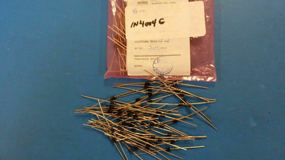 (10 PCS) 1N4004G, Diodes Inc, General Purpose Diode, 400V, 1A, DO41