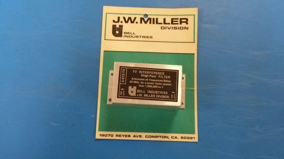 (1PC) TV INTERFERENCE HIGH-PASS FILTER J.W. MILLER C-513-T3