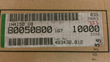 (50pcs) 1N4150, General Semi/Vishay, Switching Diode, 50V, 200mA, DO-35