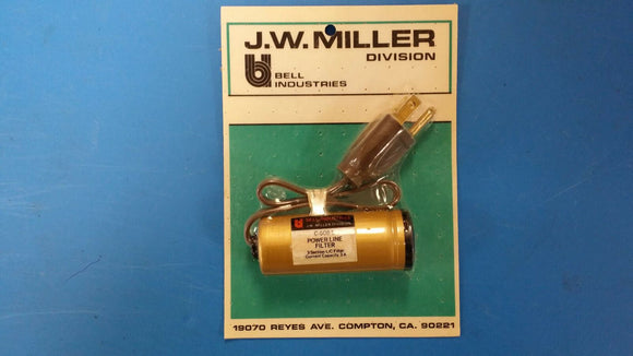 (1)C-508-L J.W.MILLER POWER LINE FILTER,3 SECTION L/C FILTER CURRENT CAPACITY 3A