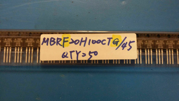 (10 PCS) MBRF20H100CTG GEN SEMI Diode Schottky 100V 10A 3-Pin(3+Tab) TO-220