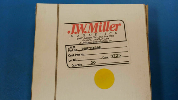 (10 PCS) 70F392AF JW MILLER Fixed Inductors 39 000uH 5%, Obsolete