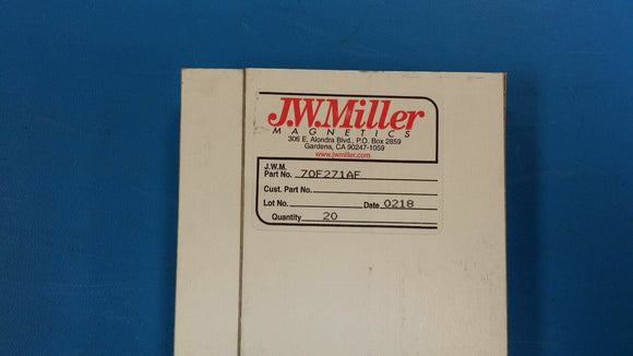 (10 PCS) 70F271AF JW MILLER RF Fixed Inductors 270 000uH 5%, Obsolete
