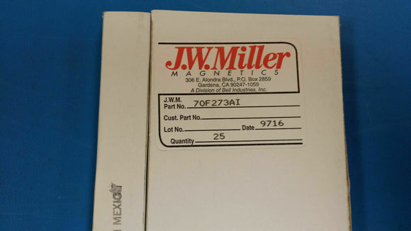 (10 PCS) 70F273AI JW MILLER RF Fixed Inductors 2700uH 5%, Obsolete