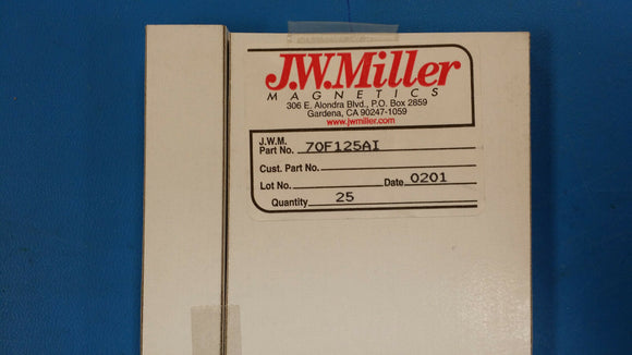 (10 PCS) 70F125AI JW MILLER RF Fixed Inductors 12uH 10%, Obsolete