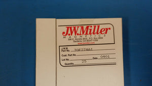 (10 PCS) 70F274AI JW MILLER RF Fixed Inductors 270uH 5%, Obsolete