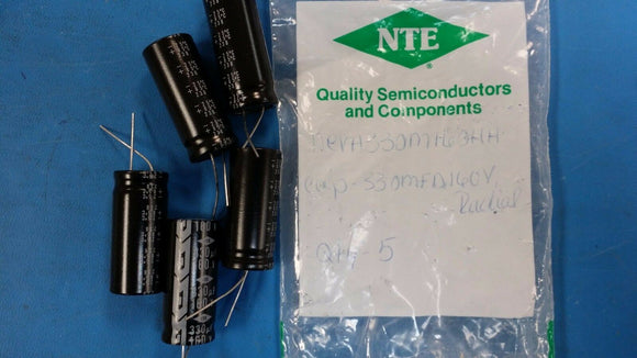 (1 PC) NEVH330M160HA, Aluminum Electrolytic Capacitor, 330uF, 160V, 20%, Radial