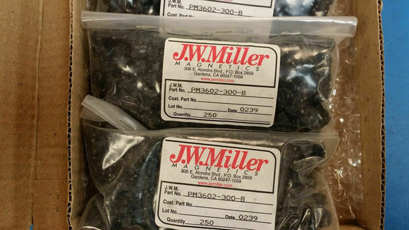 (10 PCS) PM3602-300 JW MILLER 2 ELEMENT 300uH COMMON MODE CHOKE INDUCTOR SMD