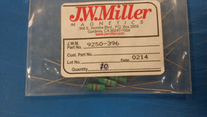 (2 PCS) 9250-396 JW MILLER RF Fixed Inductors 39 000uH 10%, Obsolete