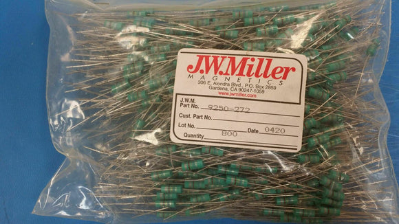 (10 PCS) 9250-272 JW MILLER RF Fixed Inductors 2.7uH 10%, Obsolete