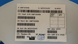 (10 PCS) IRF7306 IR MOSFET, DUAL P-CHANNEL, -30V, 3.6A, SOIC 8PIN