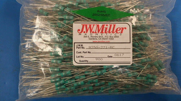 (10 PCS) 9250-271-RC JW MILLER RF Fixed Inductors 0.27uH 10%, Obsolete