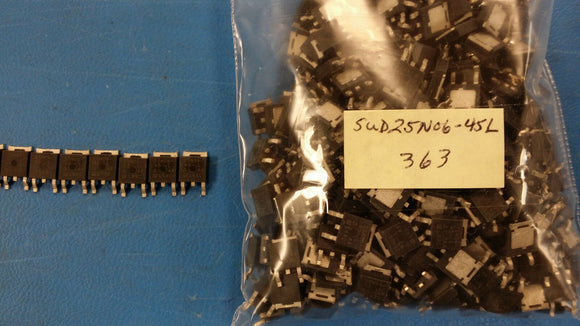 (10 PCS) SUD25N06-45L SILICONIX Trans MOSFET N-CH 60V 25A 3-Pin(2+Tab) DPAK