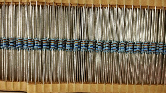 (100 PCS)MBB0207C1603F BC COMP RESISTOR METAL FILM 0.6 W 1% 50 ppm 160000 ohm