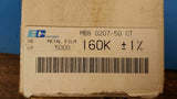 (100 PCS)MBB0207C1603F BC COMP RESISTOR METAL FILM 0.6 W 1% 50 ppm 160000 ohm