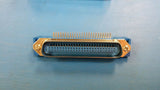 (1 PC) 37-92500-12 D-Sub Micro-D Connectors 50P PCB MINI RIBBON R/A SOCKET BLUE